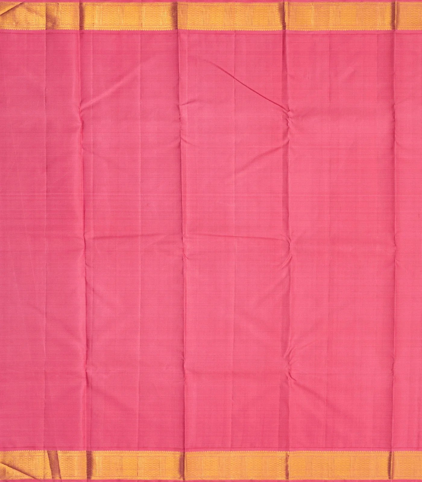 Turquoise Handloom Kanchipuram Korvai Silk Saree With Pink Border
