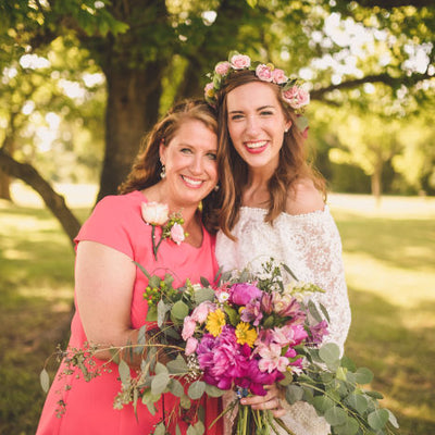 Colorful, Textural Wildflower Wedding