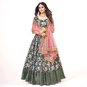 green-digital-printed-with-zari-work-art-silk-lehenga-choli