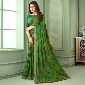 green-digital-printed-chiffon-saree-with-lace-border