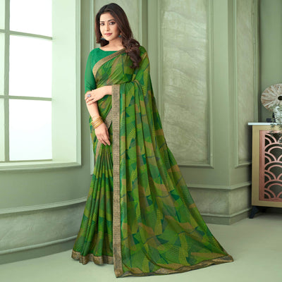 green-digital-printed-chiffon-saree-with-lace-border