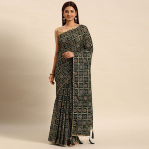 green-bandhani-foil-printed-zomato-saree-with-tassels