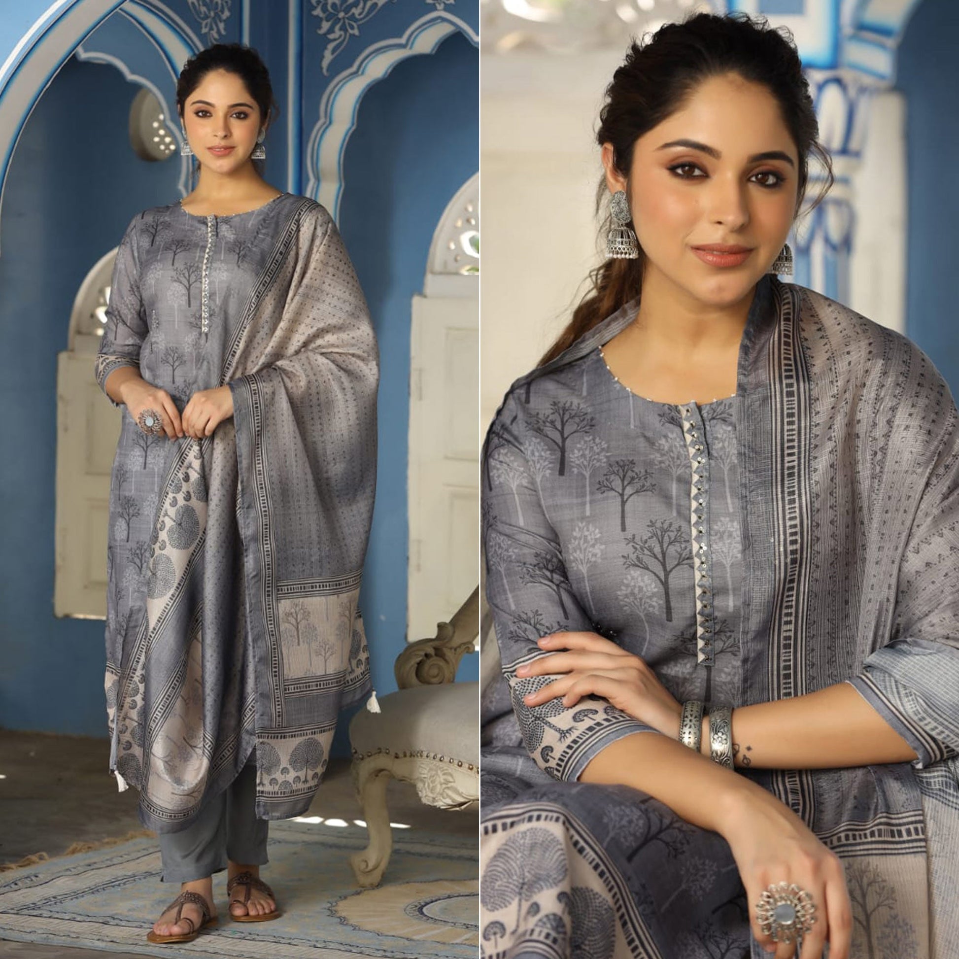 grey-floral-printed-rayon-suit