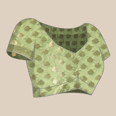 green-woven-organza-silk-saree-with-tassels-1