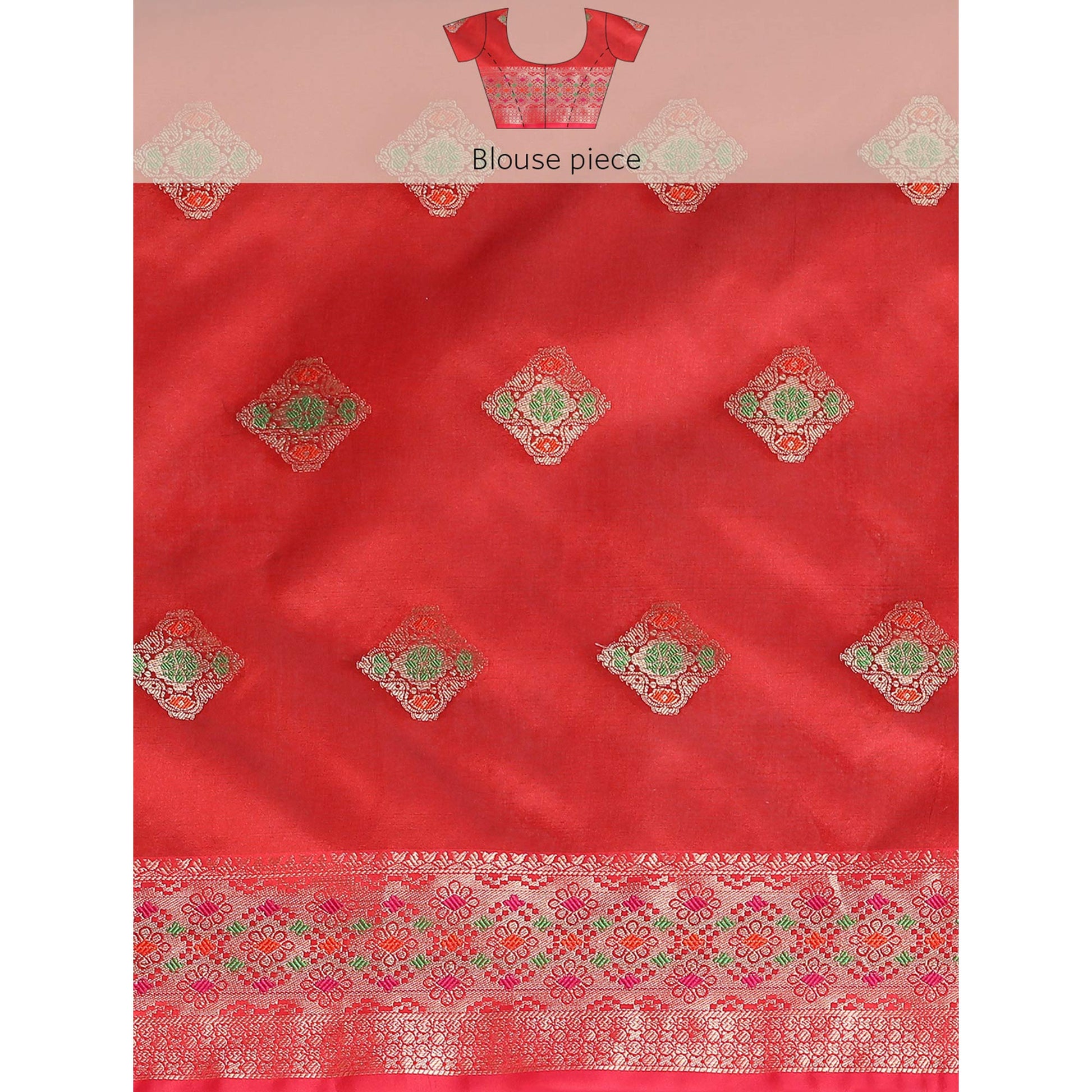 Morpich Woven Organza Saree