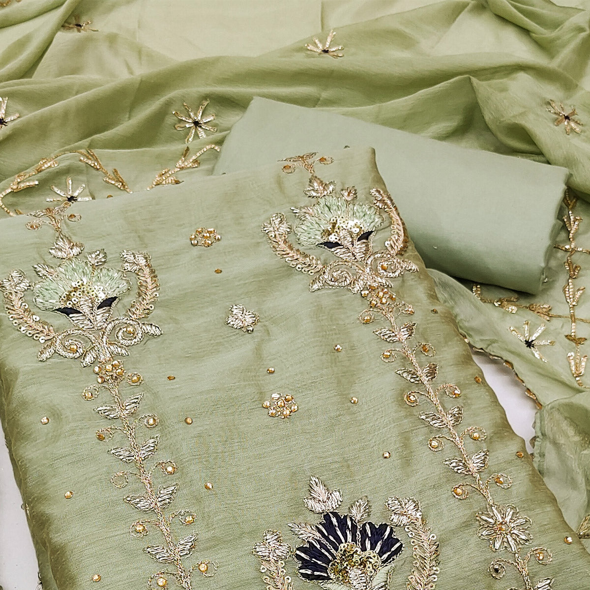 18-green-sequins-embroidered-modal-dress-material
