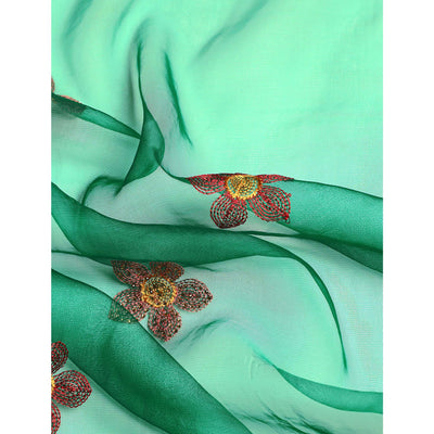 green-floral-embroidered-organza-saree-5