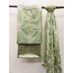 green-embroidered-chanderi-dress-material-7