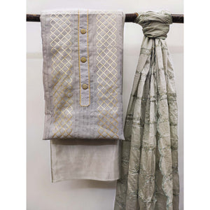 grey-embroidered-chanderi-dress-material-2
