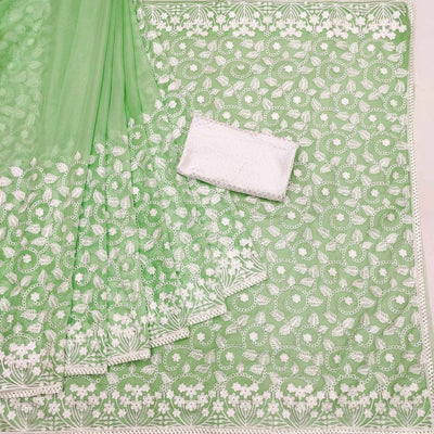 green-lucknowi-embroidered-organza-saree