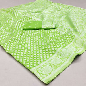 green-woven-cotton-silk-saree-5