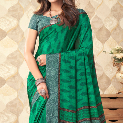 green-printed-crepe-saree-2