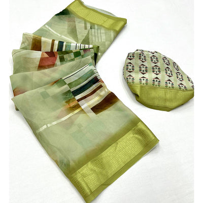 green-digital-printed-viscose-saree-1
