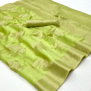 green-floral-woven-organza-saree-2
