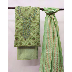 green-printed-with-handwork-modal-dress-material