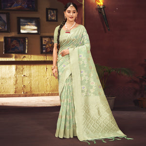 d-green-floral-woven-art-silk-saree