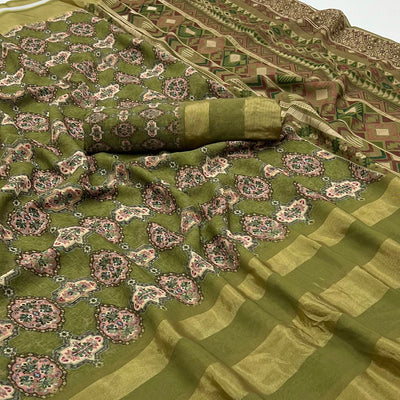 green-digital-floral-printed-viscose-saree-1