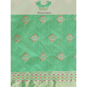 Gajari Woven Organza Saree