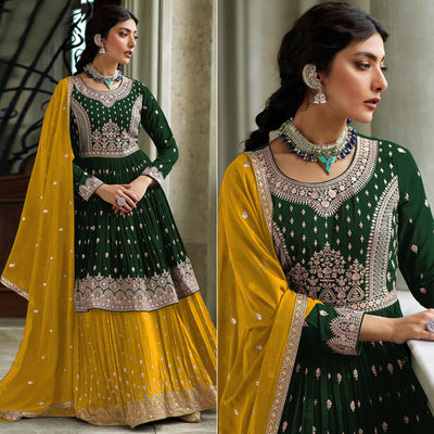 green-floral-embroidered-georgette-sharara-suit-2