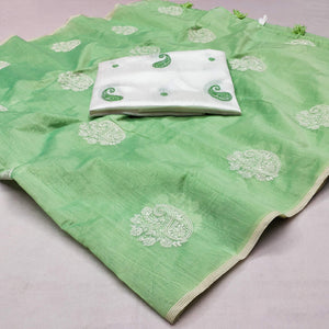 green-embroidered-chanderi-saree