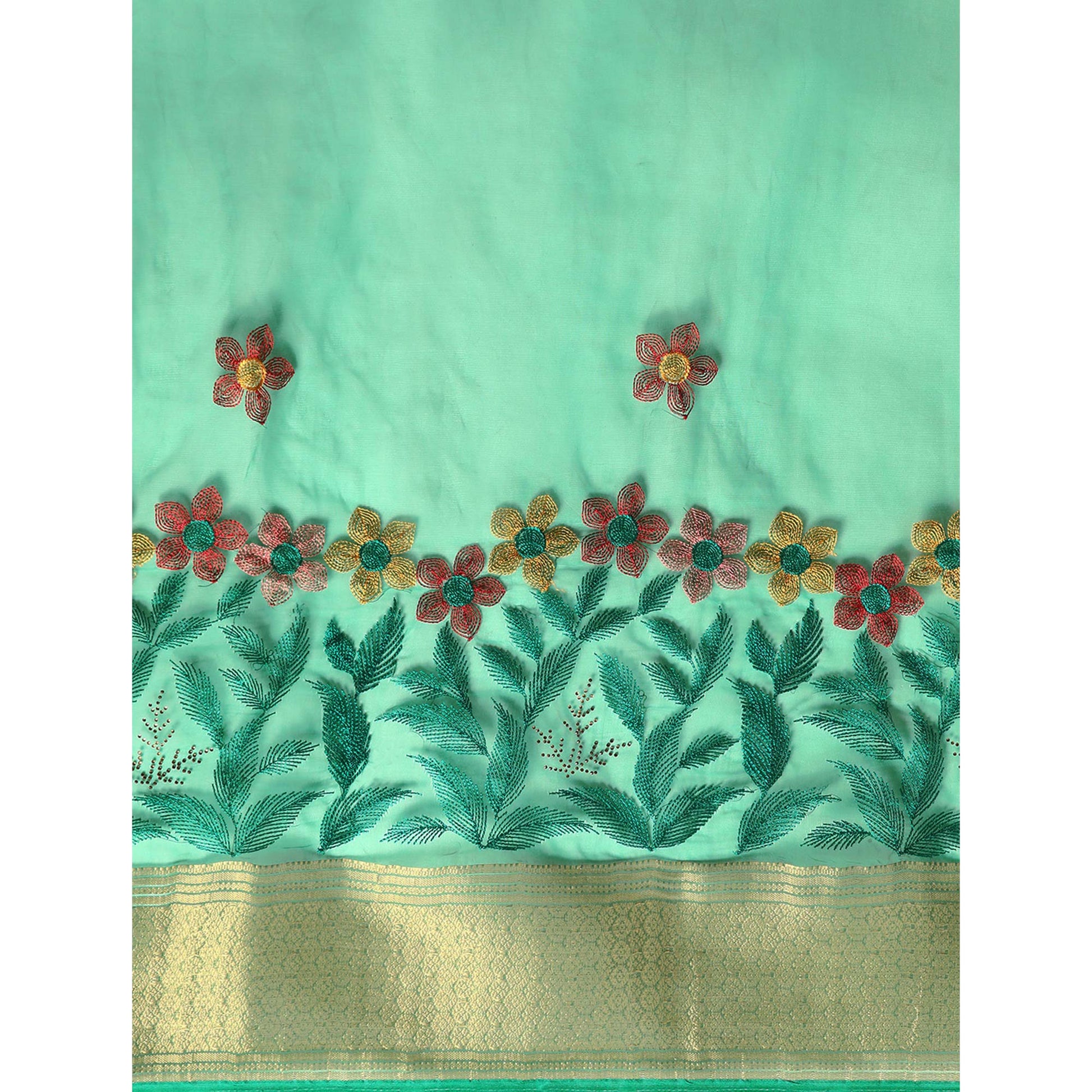 green-floral-embroidered-organza-saree-5
