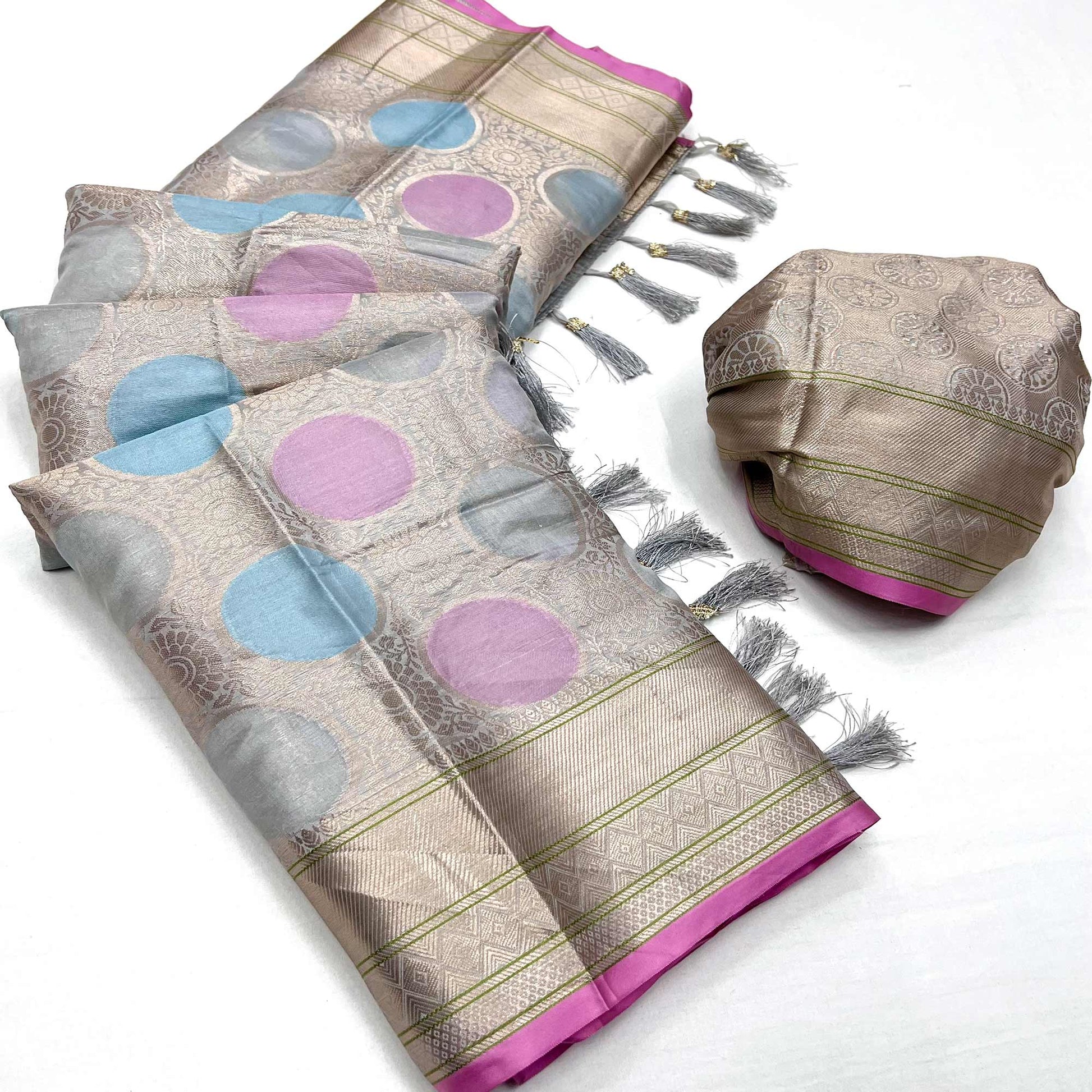 15grey-floral-woven-organza-saree-with-tassels