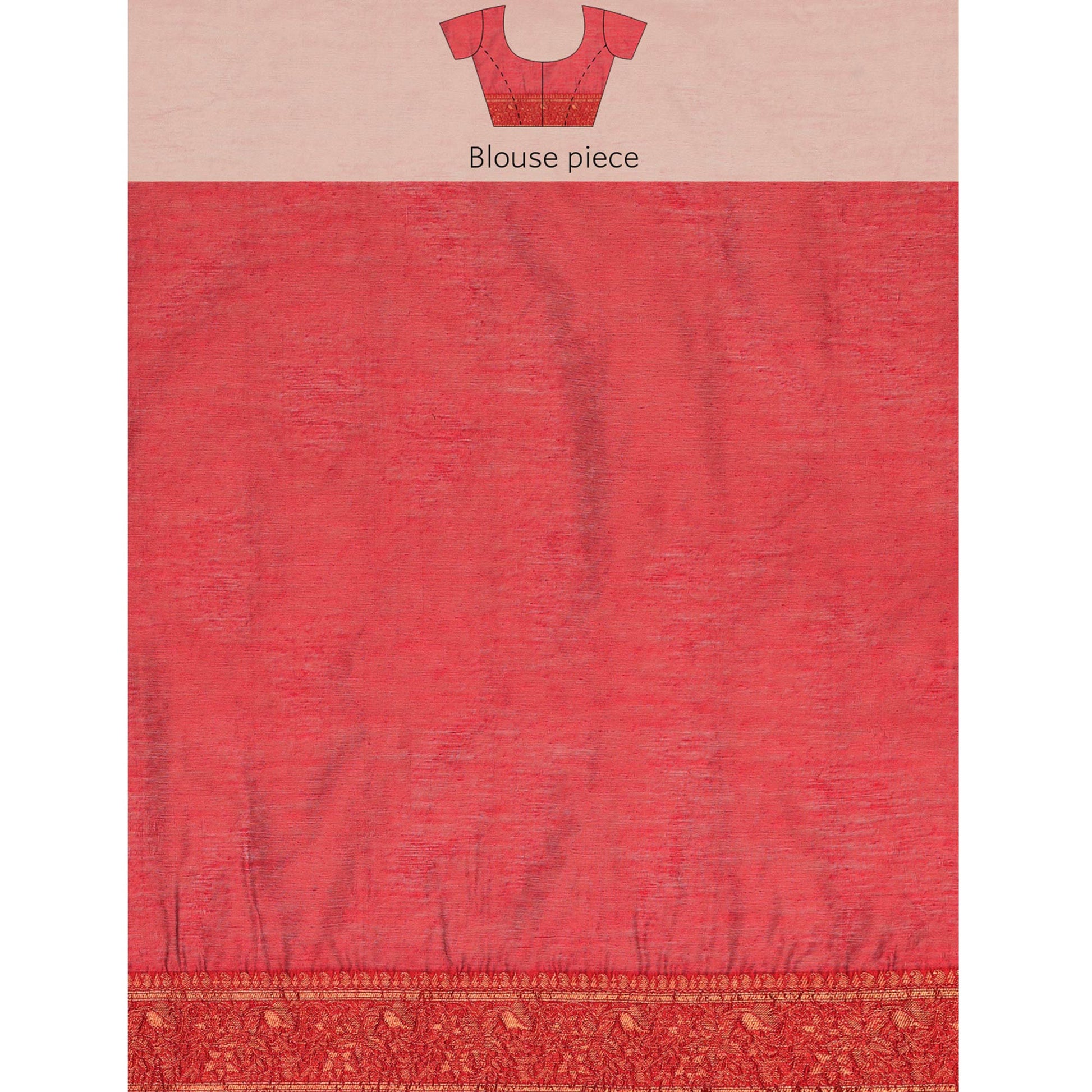 Maroon Woven Organza Saree