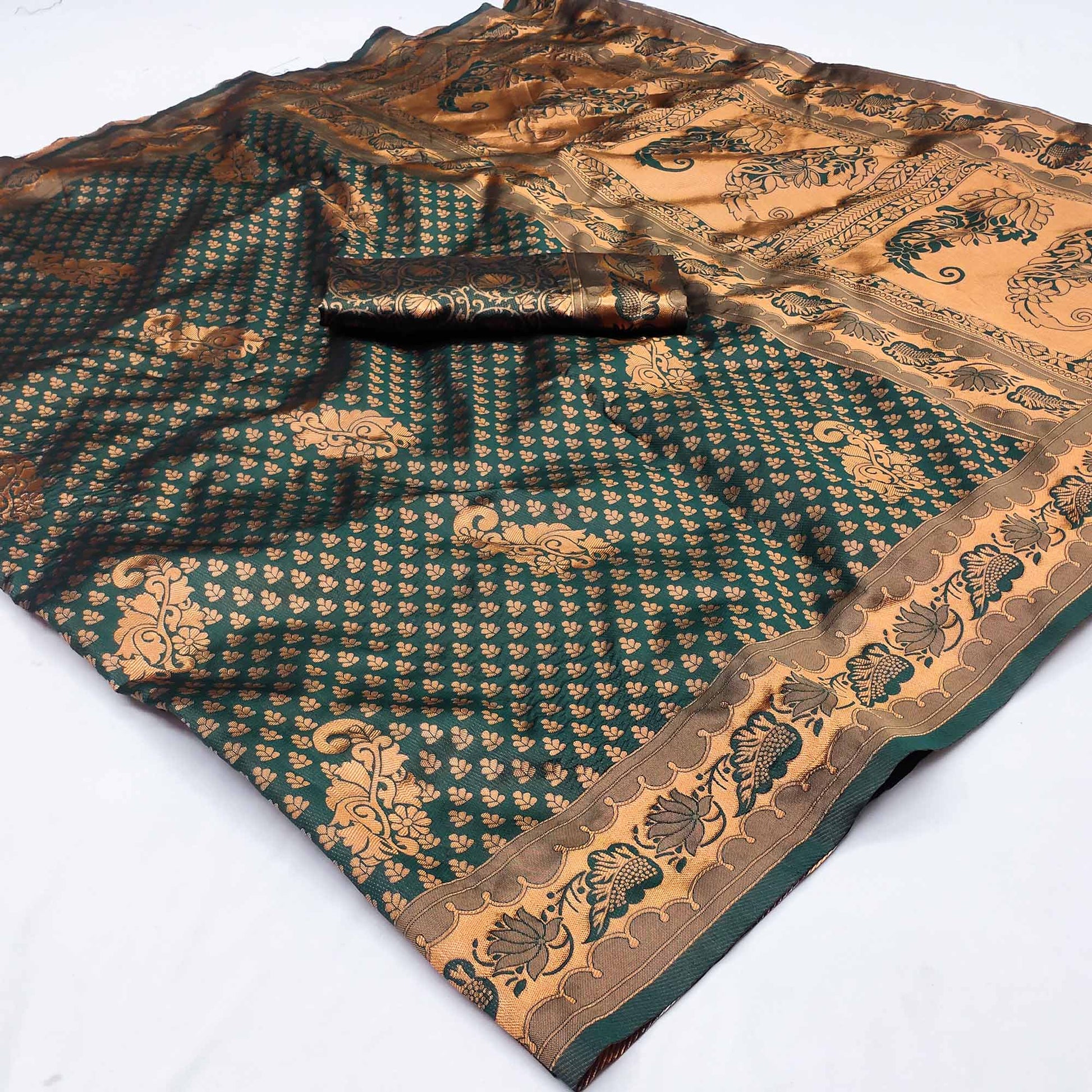 a-green-woven-banarasi-silk-saree