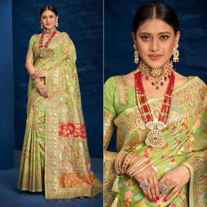 green-woven-art-silk-saree-with-tassels-10