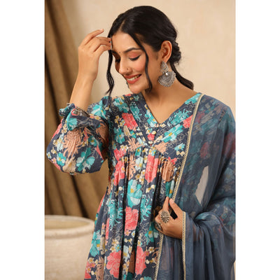 blue-floral-printed-muslin-sharara-suit-1