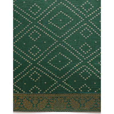 green-foil-printed-with-swarovski-vichitra-silk-saree-1