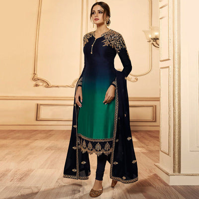green-blue-floral-embroidered-georgette-salwar-suit