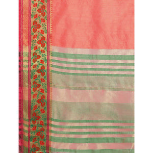 Gajari Woven Cotton Silk Saree