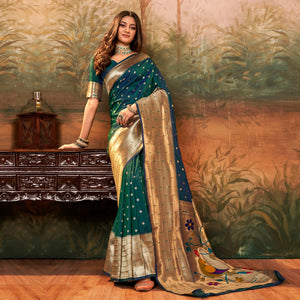green-woven-paithani-pure-silk-saree