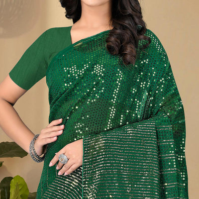 green-sequence-embroidered-georgette-saree-1
