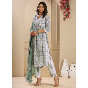 green-floral-printed-pure-cotton-naira-cut-suit