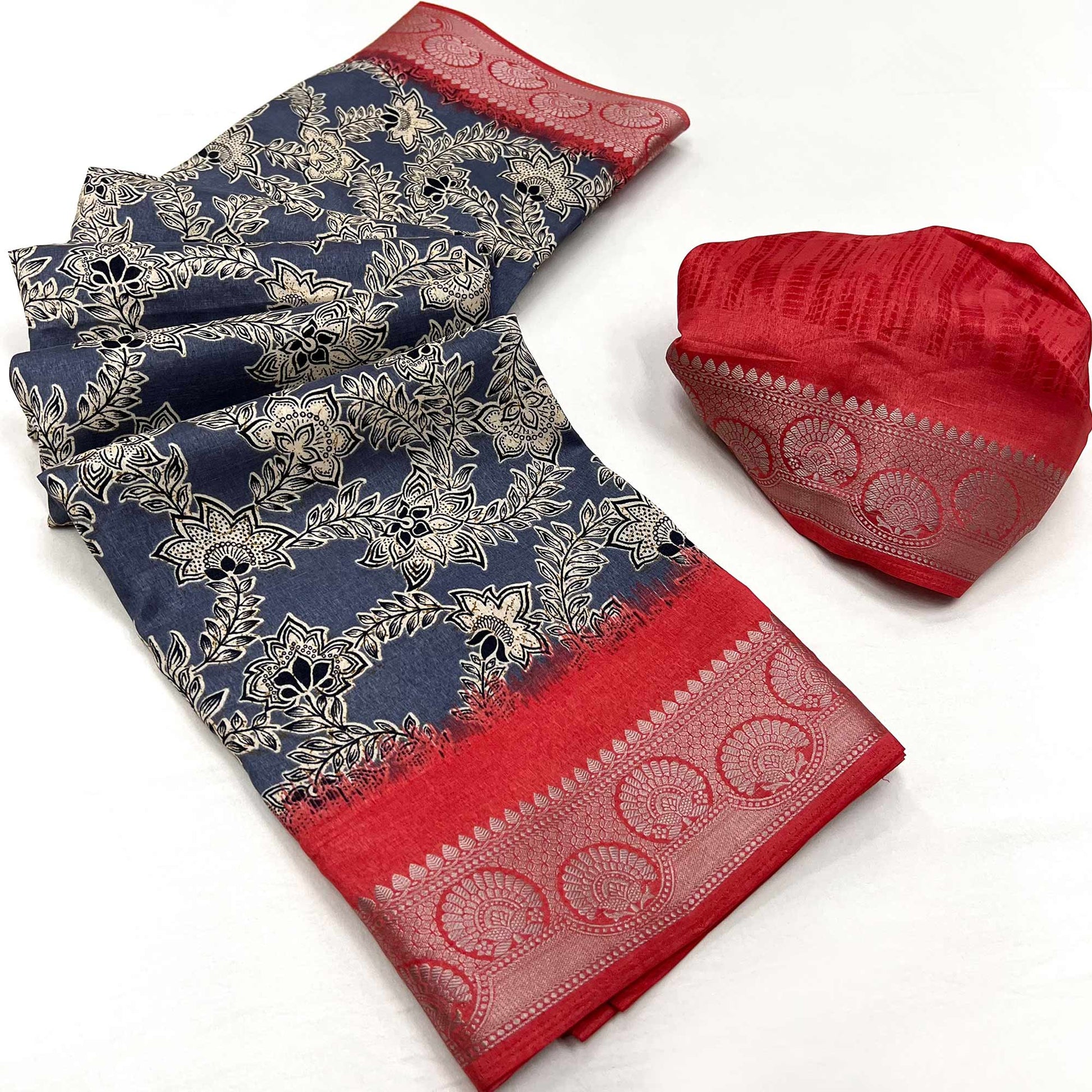 grey-floral-printed-with-woven-border-dola-silk-saree