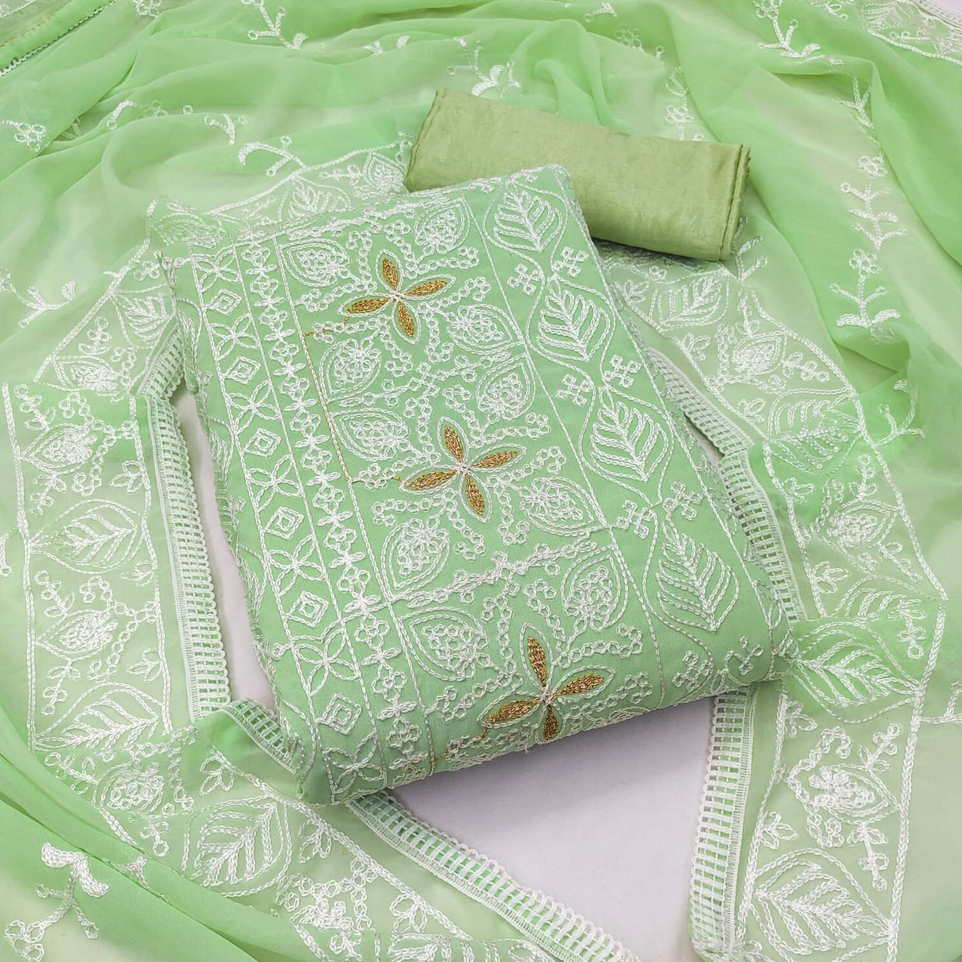 green-floral-embroidered-georgette-dress-material-3