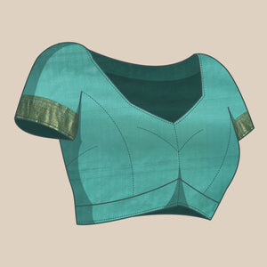 Morpich Woven Cotton Silk Saree