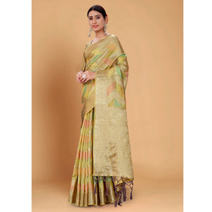 green-woven-organza-saree-with-tassels-14