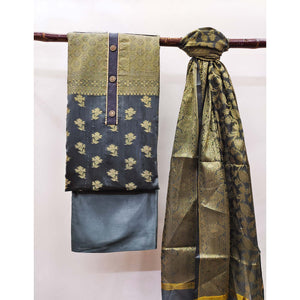 9-grey-floral-woven-banarasi-silk-dress-material