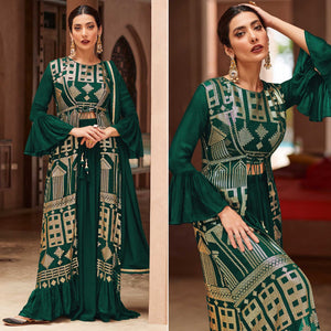 green-sequins-embroidered-georgette-sharara-choli-with-jacket