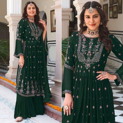 green-floral-embroidered-georgette-naira-cut-sharara-suit