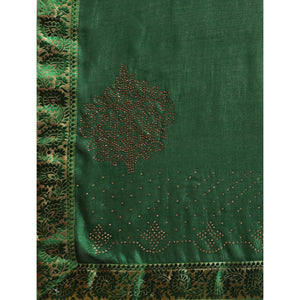 green-swaroski-work-vichitra-silk-saree