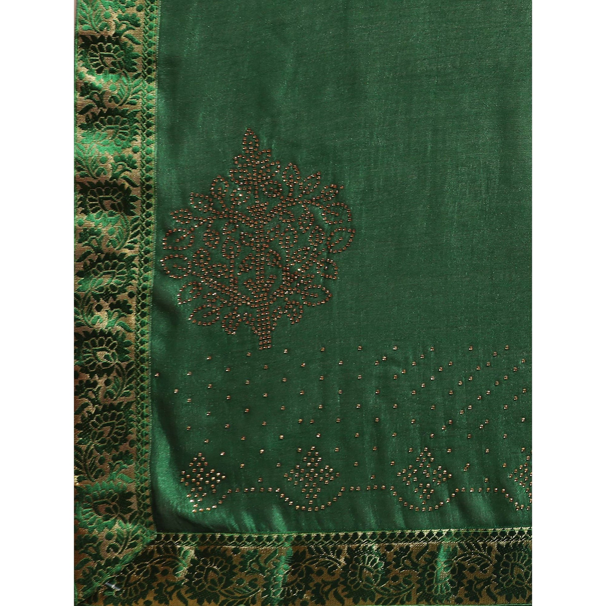 green-swaroski-work-vichitra-silk-saree