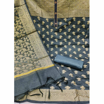 9-grey-floral-woven-banarasi-silk-dress-material