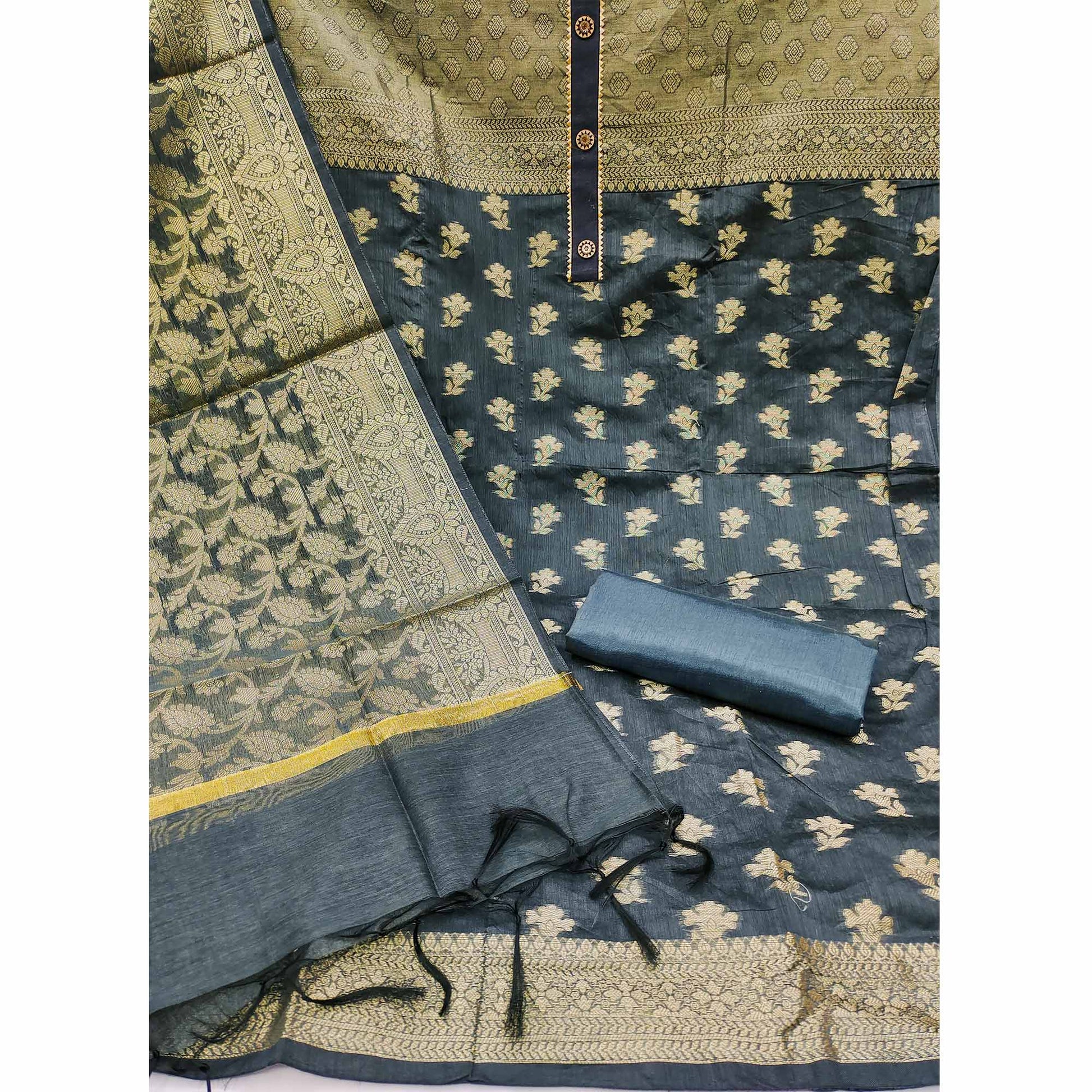 9-grey-floral-woven-banarasi-silk-dress-material