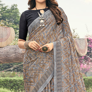 grey-brown-printed-chiffon-saree