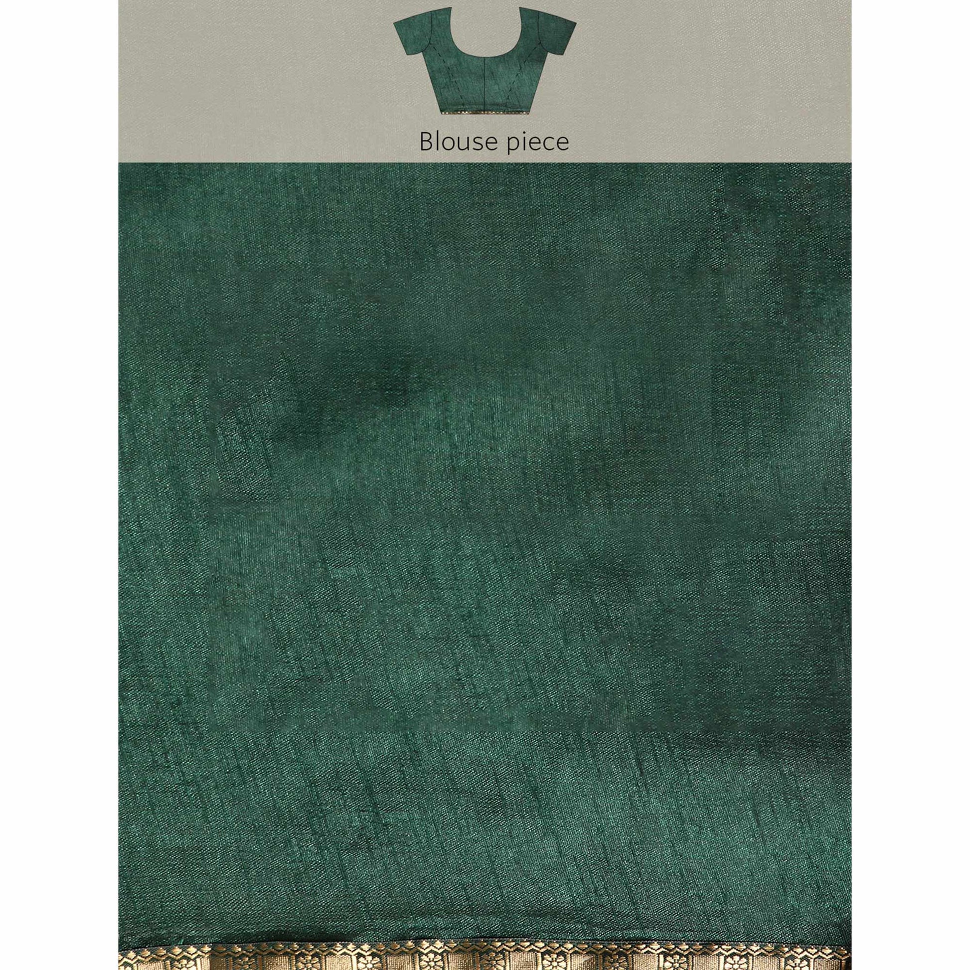 green-bandhani-foil-printed-zomato-saree-with-tassels