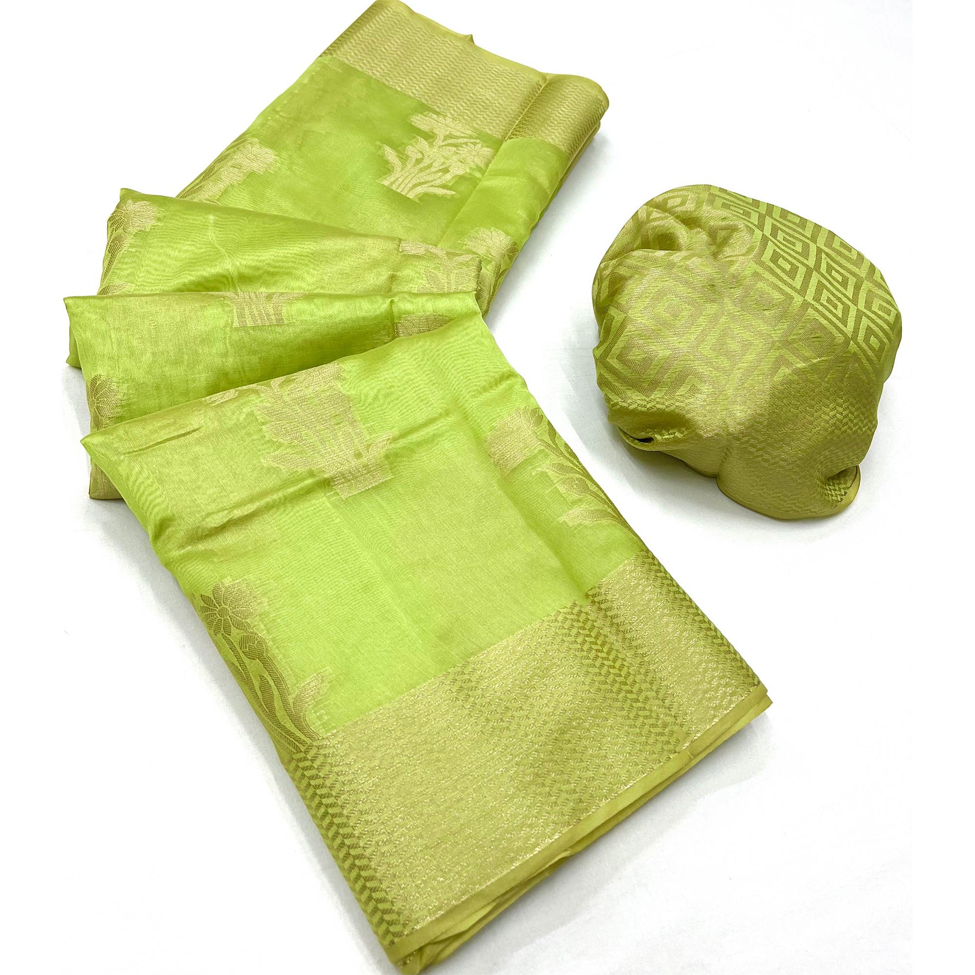 green-floral-woven-organza-saree-2